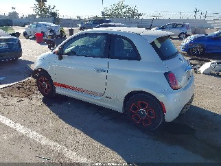 2016 Fiat 500E, VIN 3C3CFFGE5GT221949. Фото 3 из 6 с аукциона IAAI. Каталог авто из США OpenDataCar.
