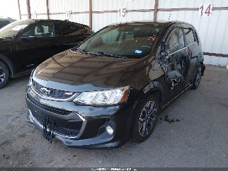 2018 Chevrolet Sonic, VIN 1G1JD6SB6J4101296. Фото 2 из 6 с аукциона IAAI. Каталог авто из США OpenDataCar.