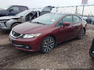 2015 Honda Civic, VIN 19XFB2F92FE049643. Photo 2 of 6 from IAAI auction. OpenDataCar US salvage catalog.