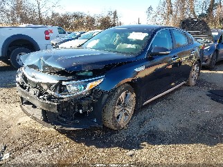 2017 Kia Optima Hybrid, VIN KNAGU4LC9H5004821. Photo 2 of 6 from IAAI auction. OpenDataCar US salvage catalog.