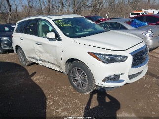2019 Infiniti QX60, VIN 5N1DL0MM6KC527432. Photo 1 of 6 from IAAI auction. OpenDataCar US salvage catalog.