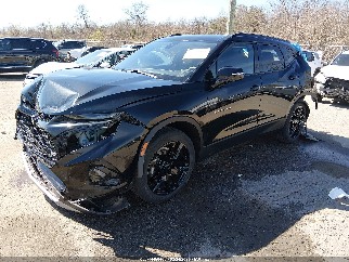 2022 Chevrolet Blazer, VIN 3GNKBCR44NS124435. Фото 2 из 6 с аукциона IAAI. Каталог авто из США OpenDataCar.