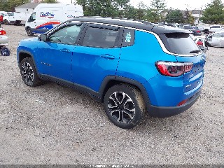 2022 Jeep Compass, VIN 3C4NJDCB5NT154592. Фото 3 з 6 з аукціону IAAI. Каталог авто зі США OpenDataCar.