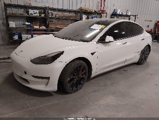 2021 Tesla Model 3, VIN 5YJ3E1EC7MF064907. Фото 2 з 6 з аукціону IAAI. Каталог авто зі США OpenDataCar.