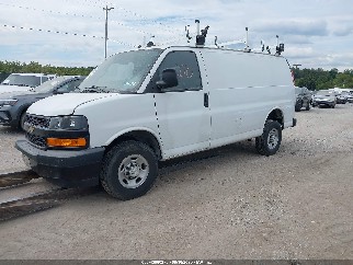 2023 Chevrolet Express Cargo, VIN 1GCWGAFP7P1216450. Фото 2 из 6 с аукциона IAAI. Каталог авто из США OpenDataCar.
