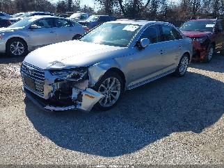 2019 Audi A4, VIN WAUDNAF4XKN020794. Фото 2 з 6 з аукціону IAAI. Каталог авто зі США OpenDataCar.