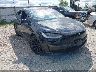 2023 Tesla Model X, VIN 7SAXCBE54PF381405. Фото 1 из 6 с аукциона IAAI. Каталог авто из США OpenDataCar.