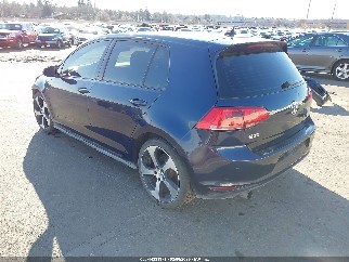 2016 Volkswagen Golf, VIN 3VW4T7AU9GM037281. Фото 3 з 6 з аукціону IAAI. Каталог авто зі США OpenDataCar.
