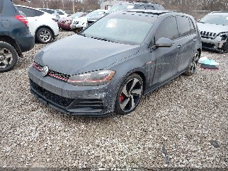 2019 Volkswagen Golf, VIN 3VW6T7AU2KM002860. Photo 2 of 6 from IAAI auction. OpenDataCar US salvage catalog.