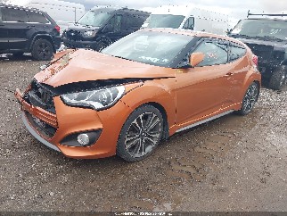 2016 Hyundai Veloster, VIN KMHTC6AE1GU290040. Zdjęcie 2 z 6 z aukcji IAAI. Katalog aut z USA OpenDataCar.