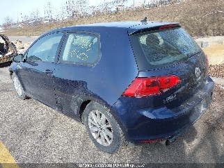2017 Volkswagen Golf, VIN 3VW817AUXHM051232. Photo 3 of 6 from IAAI auction. OpenDataCar US salvage catalog.