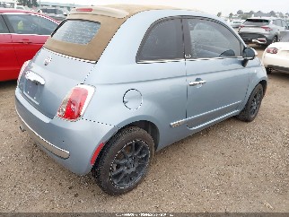 2013 Fiat 500C, VIN 3C3CFFER1DT516015. Фото 4 из 6 с аукциона IAAI. Каталог авто из США OpenDataCar.