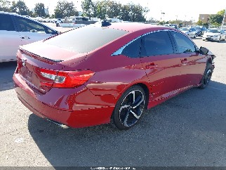 2021 Honda Accord, VIN 1HGCV1F39MA077084. Фото 4 з 6 з аукціону IAAI. Каталог авто зі США OpenDataCar.