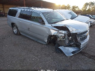2015 Chevrolet Suburban 1500, VIN 1GNSCJKC2FR161488. Photo 1 of 6 from IAAI auction. OpenDataCar US salvage catalog.