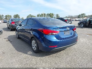 2016 Hyundai Elantra, VIN 5NPDH4AE4GH695348. Фото 3 з 6 з аукціону IAAI. Каталог авто зі США OpenDataCar.