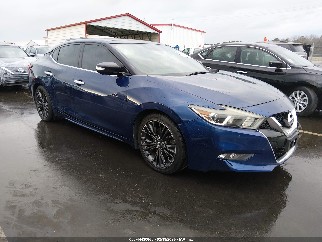 2017 Nissan Maxima, VIN 1N4AA6APXHC386121. Photo 1 of 6 from IAAI auction. OpenDataCar US salvage catalog.