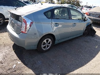 2013 Toyota Prius, VIN JTDKN3DU3D1649333. Фото 4 з 6 з аукціону IAAI. Каталог авто зі США OpenDataCar.