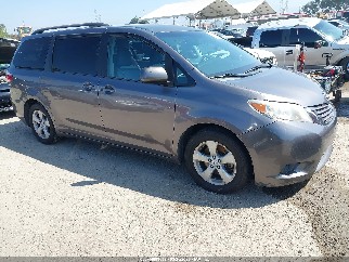 2016 Toyota Sienna, VIN 5TDKK3DC7GS694489. Photo 1 of 6 from IAAI auction. OpenDataCar US salvage catalog.