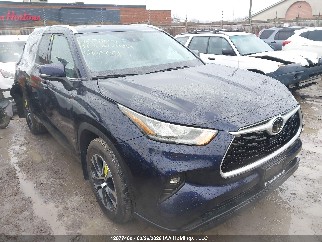 2021 Toyota Highlander, VIN 5TDGZRBH1MS543954. Фото 1 из 6 с аукциона IAAI. Каталог авто из США OpenDataCar.