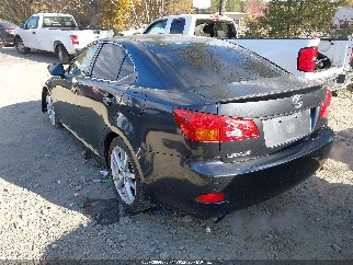 2006 Lexus IS 250, VIN JTHBK262765023812. Фото 3 з 6 з аукціону IAAI. Каталог авто зі США OpenDataCar.
