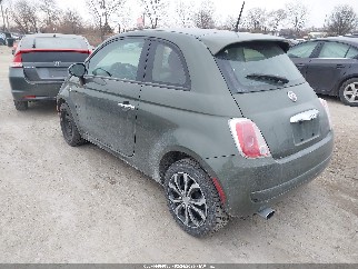 2015 Fiat 500, VIN 3C3CFFAR4FT722079. Фото 3 из 6 с аукциона IAAI. Каталог авто из США OpenDataCar.
