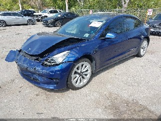 2021 Tesla Model 3, VIN 5YJ3E1EA3MF047164. Фото 2 з 6 з аукціону IAAI. Каталог авто зі США OpenDataCar.
