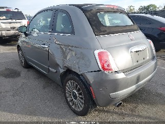 2012 Fiat 500C, VIN 3C3CFFER7CT119570. Фото 3 из 6 с аукциона IAAI. Каталог авто из США OpenDataCar.