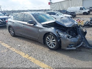 2015 Infiniti Q50, VIN JN1BV7AR3FM390807. Photo 1 of 6 from IAAI auction. OpenDataCar US salvage catalog.