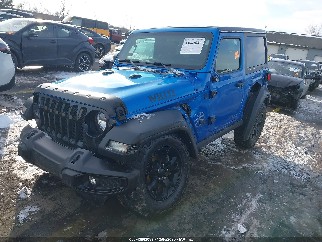 2021 Jeep Wrangler, VIN 1C4GJXAN3MW763907. Фото 2 из 6 с аукциона IAAI. Каталог авто из США OpenDataCar.